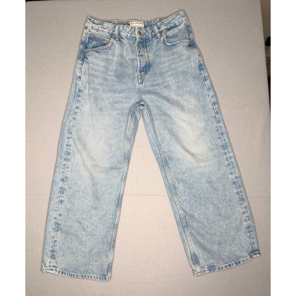 We The Free Deep Trance Dropped Boyfriend Jeans Light Blue Women 28